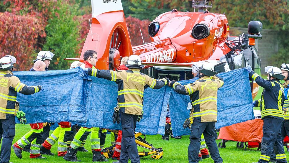 Mit einem Rettungshubschrauber war Iris Stalzer in ein Krankenhaus geflogen worden. (Archivbild) Foto: Alex Talash/dpa