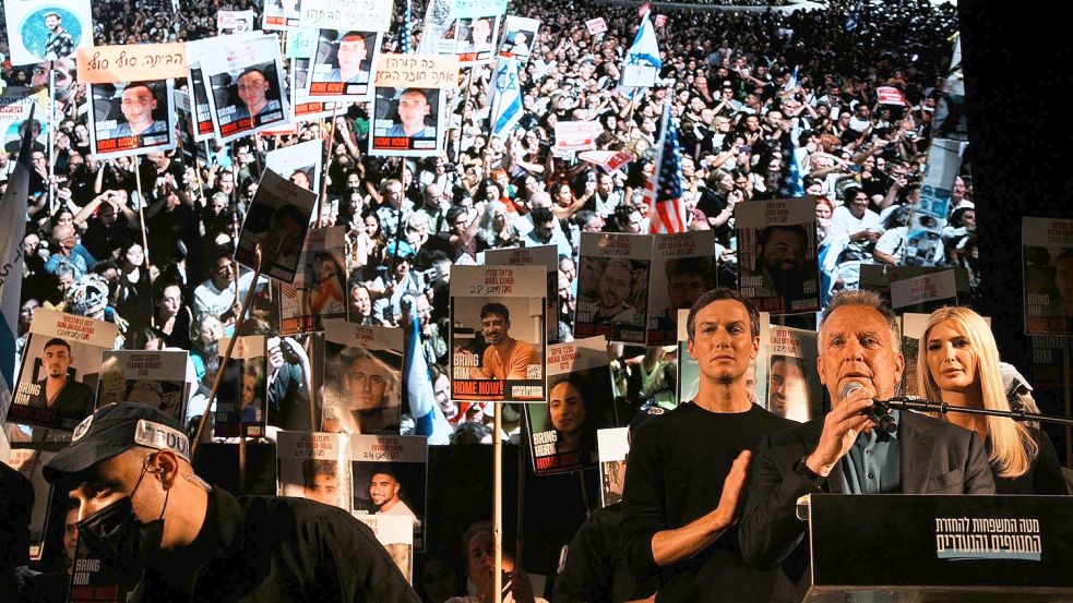 Witkoff wurde von Trumps Tochter Ivanka und deren Mann Jared Kushner begleitet. Foto: Emilio Morenatti/AP/dpa