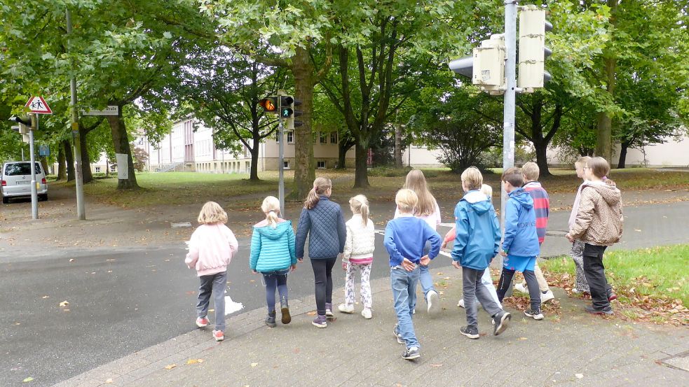 Querungen wie diese wurden bei der Erarbeitung des Schulwegplans besonders unter die Lupe genommen. Foto: Stadt Osnabrück, Yannik Kolme