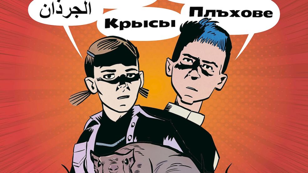Mit diesem Comic-Plakat sollen die Osnabrücker nachhaltig auf das Rattenproblem aufmerksam gemacht werden. Foto: Sascha Dörp/Stadt Osnabrück