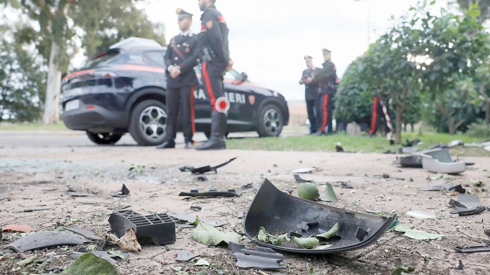 Auf das Auto eines bekannten italienischen TV-Journalisten wurde ein Anschlag verübt. Foto: Cecilia Fabiano/LaPresse via AP/