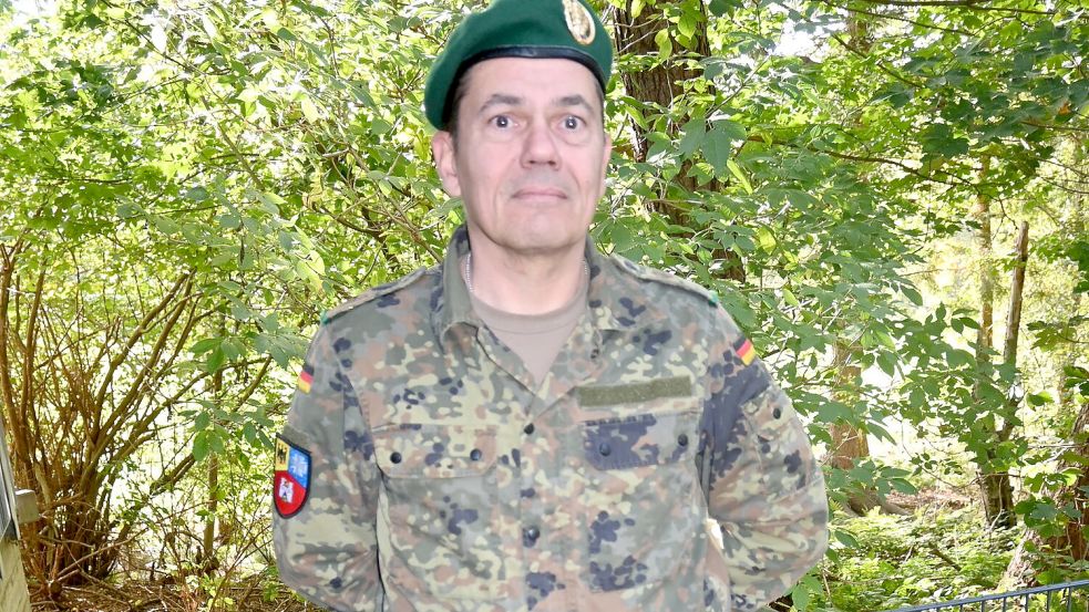 Matthias Winter (Name geändert) verweigerte in jungen Jahren den Wehrdienst. Jahrzehnte später absolvierte er die „Ausbildung Ungedienter“. Foto: Holger Weers