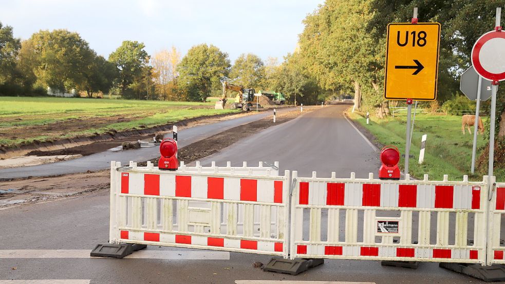 Die Arbeiten im ersten Bauabschnitt zwischen Idafehn und Bokelesch sind beendet. Dort wird die Vollsperrung aufgehoben. Foto: Hans Passmann