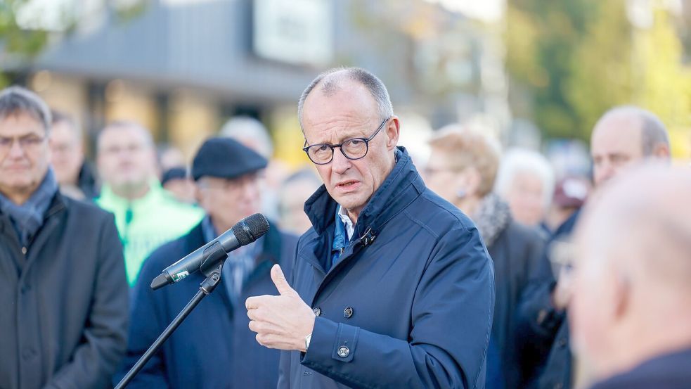CDU-Chef Merz zieht eine rote Linie: Mit ihm als Parteivorsitzenden gibt es keine Zusammenarbeit mit der AfD. Foto: Thomas Banneyer