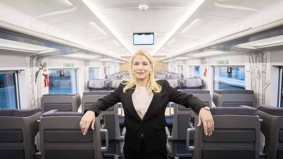 Evelyn Palla, Vorstandsvorsitzende der DB, möchte mit der „Agenda für zufriedene Kunden auf der Schiene“ ihr Image-Problem lösen. Foto: dpa/Christoph Soeder