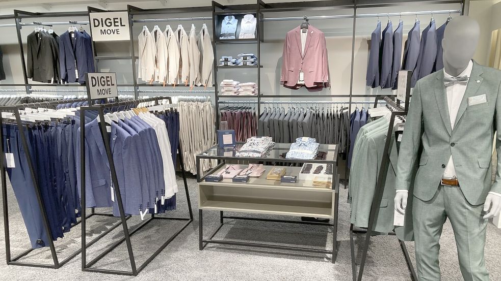 Neu ist in der Herrenabteilung von Böckmann in Rhauderfehn der Shop mit Mode der Marke Digel.