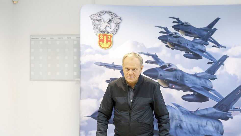 Polens Regierungschef Donald Tusk gab bekannt, dass der Geheimdienst acht mutmaßliche Saboteure gefasst hat. (Archivbild) Foto: Marian Zubrzycki