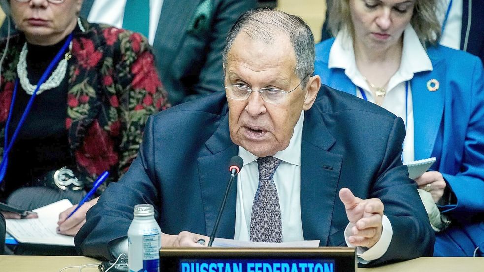 Russlands Außenminister Lawrow sichert Venezuela Moskaus Solidarität bei der Auseinandersetzung mit den USA zu. (Archivbild) Foto: Kay Nietfeld/dpa