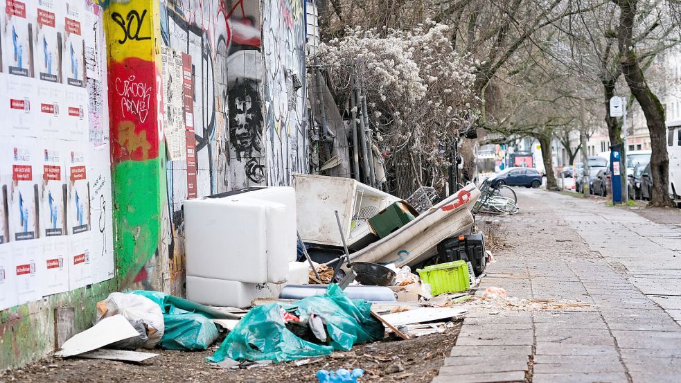 Herumliegender Müll ist eine der Hauptursachen für Rattenbefall. Foto: Jens Kalaene/dpa