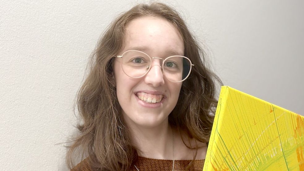 Das bin ich, mit meinem fertigen Ergebnis. Foto: Madita Janßen