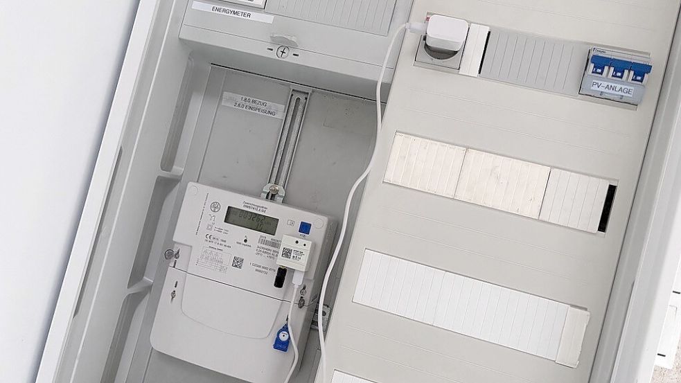 Mit dem Einbau des Zwei-Wege-Zählers fingen bei Bernhard Müller aus Rhauderfehn die Probleme an. Foto: Melanie Hanz