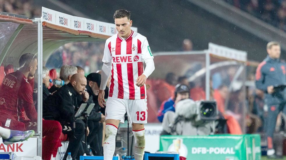 Diesmal war es ein trauriger Abend für FC-Talent El Mala. Foto: Rolf Vennenbernd