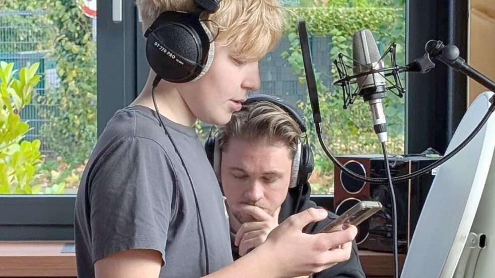 Merlin Marks am Mikro. Foto: Timo Zeleck