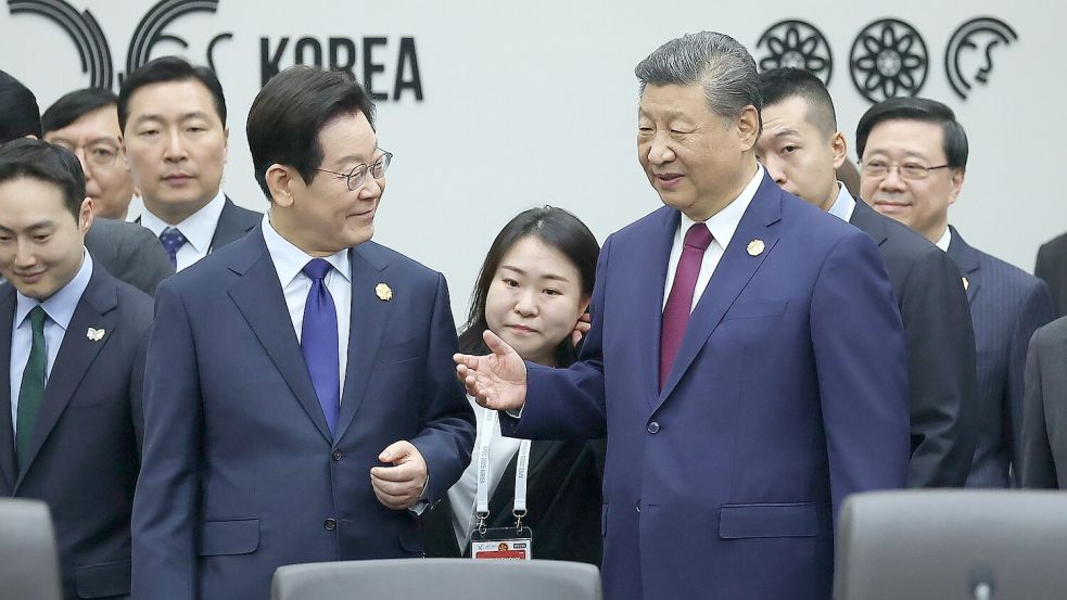 Chinas Präsident Xi forderte von den Apec-Partnern von mehr Zusammenarbeit. Foto: Uncredited/Yonhap/AP/dpa