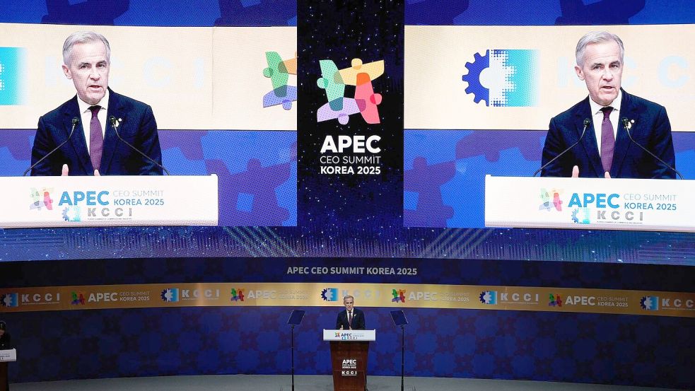 Kanadas Premierminister traf Chinas Staatschef Xi beim Apec-Gipfel Foto: Ng Han Guan/AP/dpa