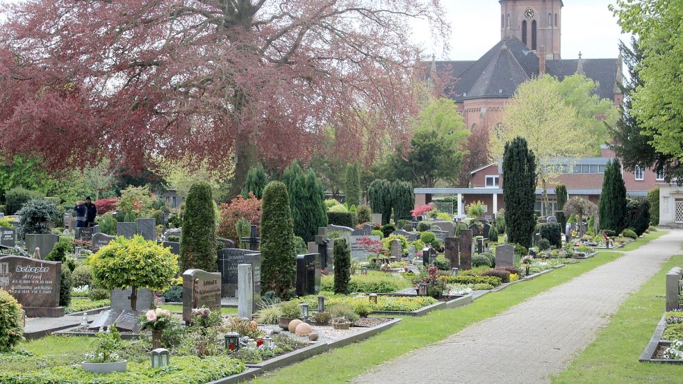 Der Friedhof St. Antonius in Papenburg. Foto: Christian Belling