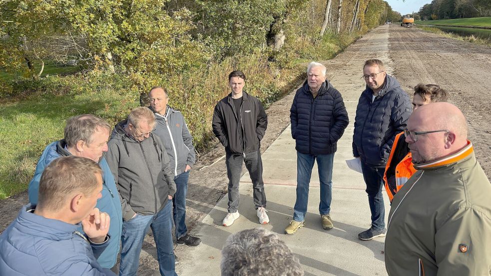 Der Radweg ist 2,5 Meter breit. Foto: Lars Löschen