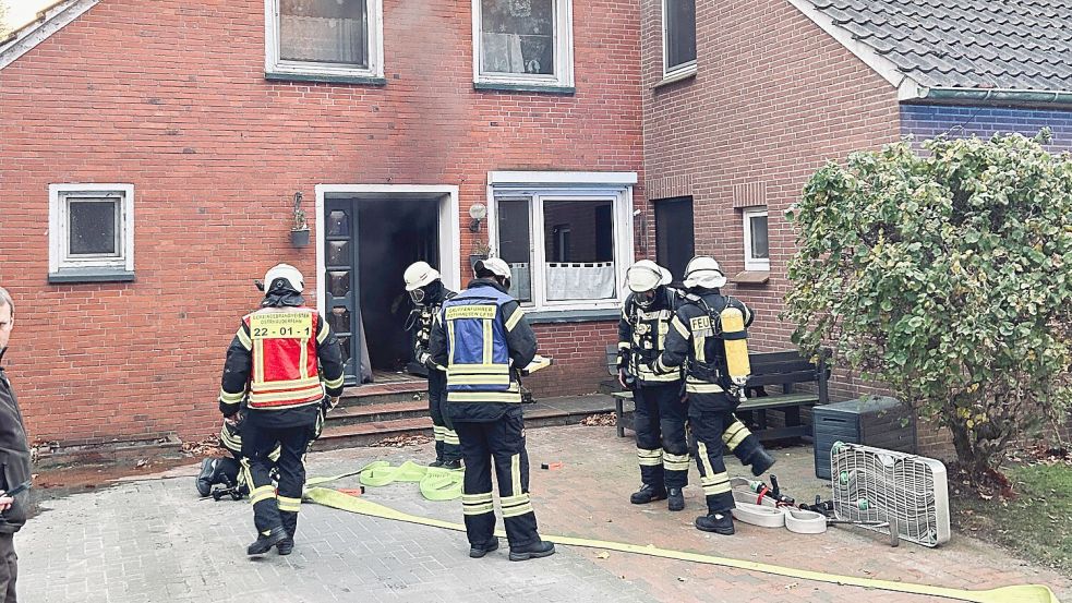 Die Feuerwehr war im Einsatz. Foto: Carsten Ammermann