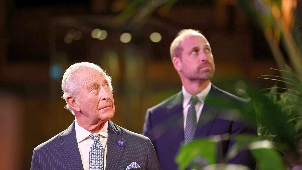 König Charles III. und Prinz William stehen vor der schwierigen Aufgabe, das britische Königshaus glaubwürdig ins 21. Jahrhundert zu retten. Foto: AFP/HENRY NICHOLLS