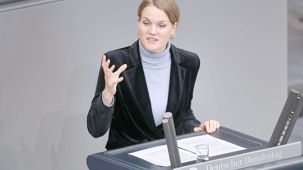 SPD-Fraktionsvize Sonja Eichwede befeuerte die hitzige Debatte im Bundestag mit scharfer Kritik an der AfD. Foto: IMAGO/dts Nachrichtenagentur