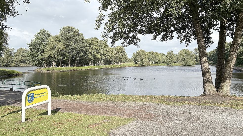 Der Hahnentanger See gehört zu den Vereinsgewässern des FV Rhauderfehn. Foto: Madita Janßen