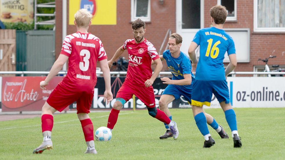 Germania Wiesmoor hofft gegen den TuS Hinte auf den zweiten Saisonsieg. Der bisher einzige Erfolg gelang am ersten Spieltag mit 3:0 bei Germania Leer. Foto: Heiner Lohmann