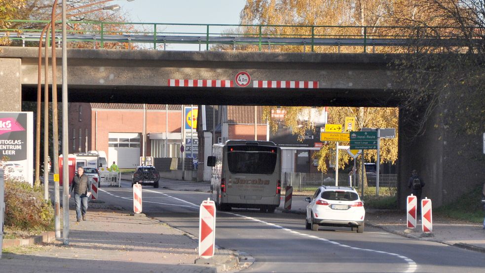 Noch ist der Abschnitt der Deichstraße gesperrt. Foto: Bodo Wolters
