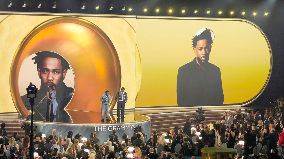 Gleich neunmal für einen Grammy nominiert: Kendrick Lamar. (Archivbild) Foto: Chris Pizzello/Invision/AP/dpa