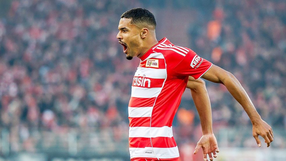 Wenn die Stimmung in der Försterei explodiert: Erst recht bei Toren wie von Danilho Doekhi gegen die Bayern. Foto: Andreas Gora