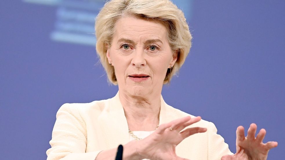 EU-Kommissionspräsidentin von der Leyen reagiert auf Kritik am Budgetvorschlag. (Archivbild) Foto: Ansgar Haase