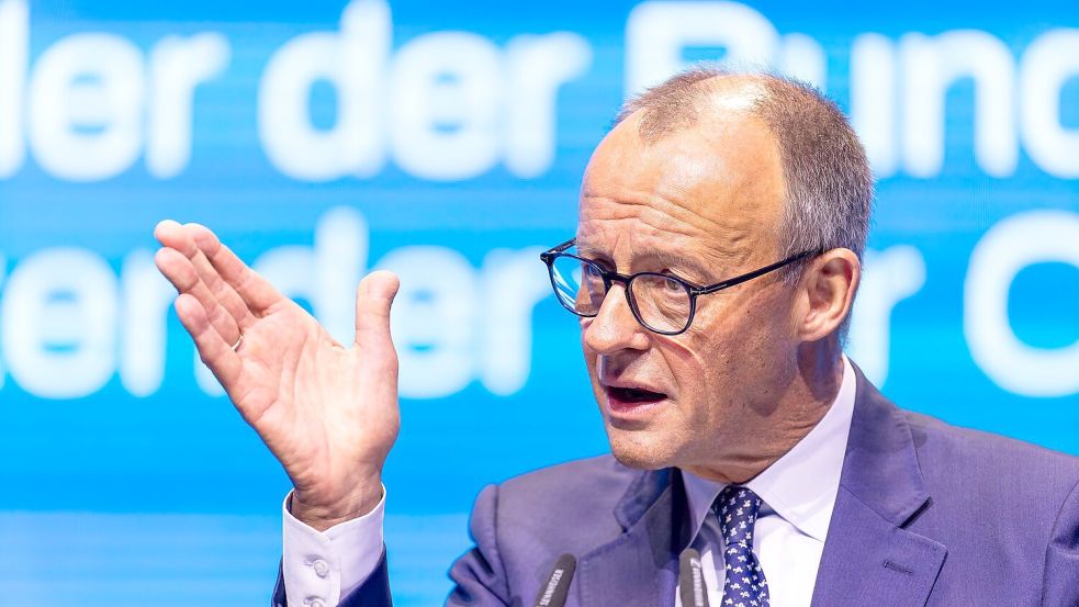 Redete dem Parteinachwuchs nicht gerade nach dem Mund: Bundeskanzler Friedrich Merz (CDU). Foto: Philipp von Ditfurth/dpa
