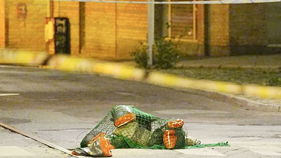 Die norwegische Polizei stellte die Handgranate sicher, nachdem Kinder sie in ein Nagelstudio geworfen hatten. Foto: IMAGO/NTB