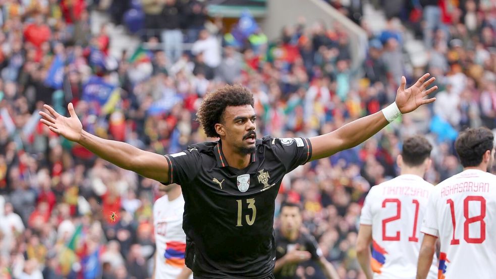 Eröffnete den Torreigen: Portugals Renato Veiga. Foto: Luis Vieira/AP/dpa