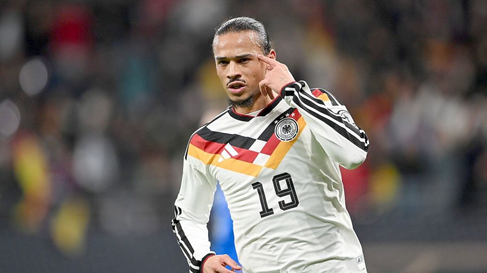 Er sollte sich bewähren - Leroy Sané traf gleich doppelt. Foto: Robert Michael