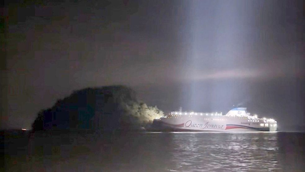 Die Fähre lief auf Grund. Foto: Uncredited/The Korea Coast Guard