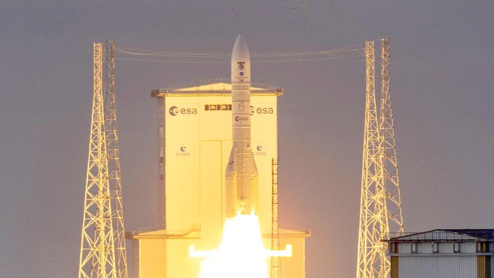 Im August startete die dritte Rakete. (Archivbild) Foto: Ronan Lietar/AFP/dpa