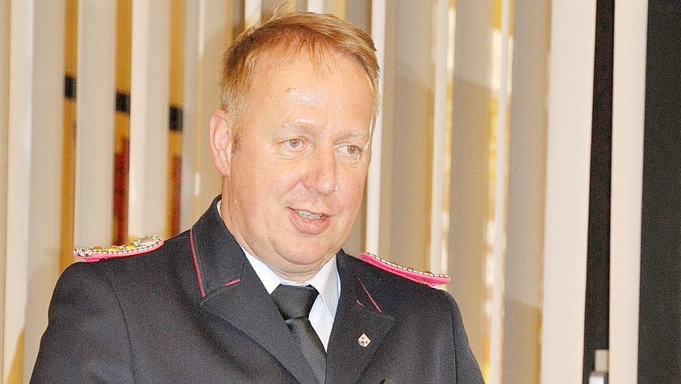 Er stand 14 Jahre lang an der Spitze der Moormerländer Feuerwehren: Karsten Leerhoff. Foto: Bodo Wolters/Archiv