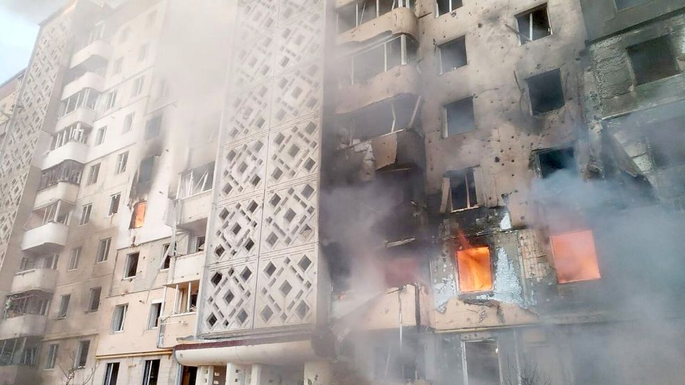 Die Ukraine leidet täglich unter Zerstörungen, will aber keine Friedenslösung, die einer Kapitulation gleichkäme. Foto: Uncredited/Ukrainian Emergency S