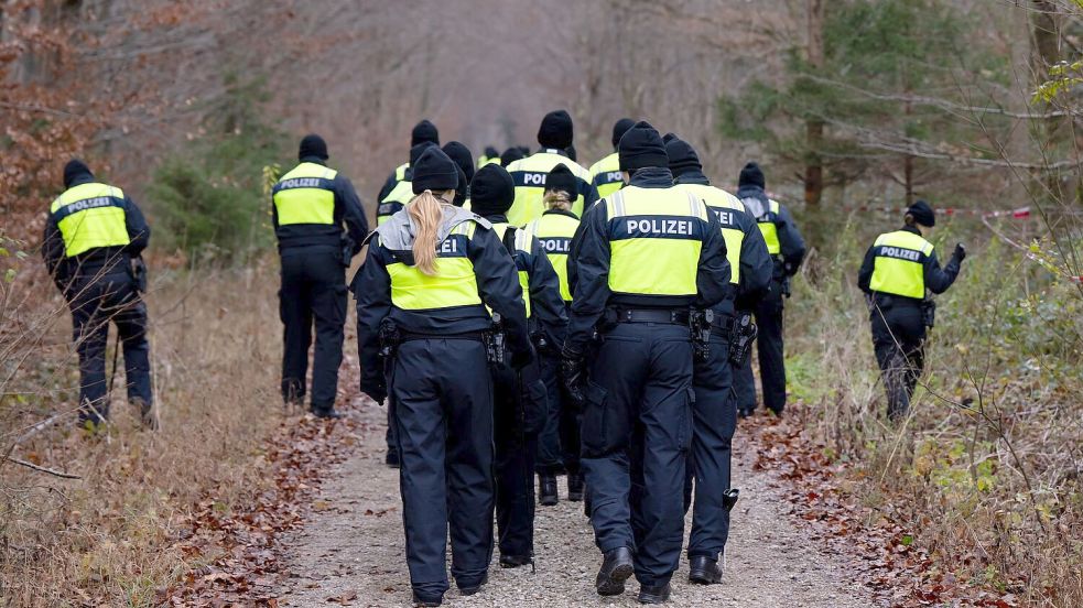 Das Waldgebiet bei München wurde durchkämmt. Foto: Sven Hoppe