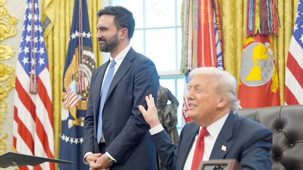 Trump schien von Mamdani begeistert. Foto: Evan Vucci/AP/dpa