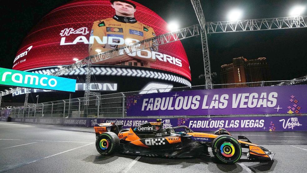 WM-Spitzenreiter Norris kam mit den Bedingungen besser zurecht als alle anderen. Foto: John Locher/AP/dpa