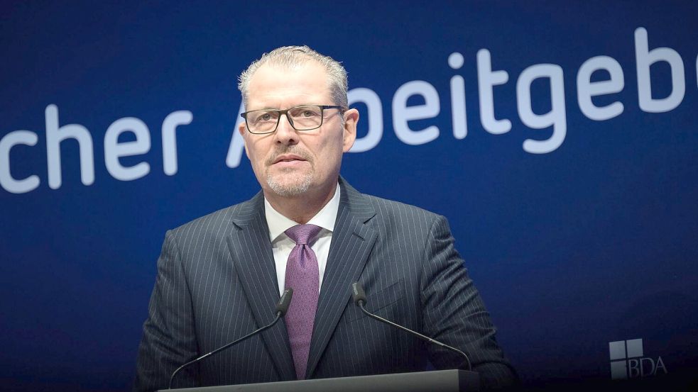 „Alle in der Koalition brauchen mehr Ambition“: Rainer Dulger fordert Reformen von der Bundesregierung Foto: Sebastian Gollnow/dpa