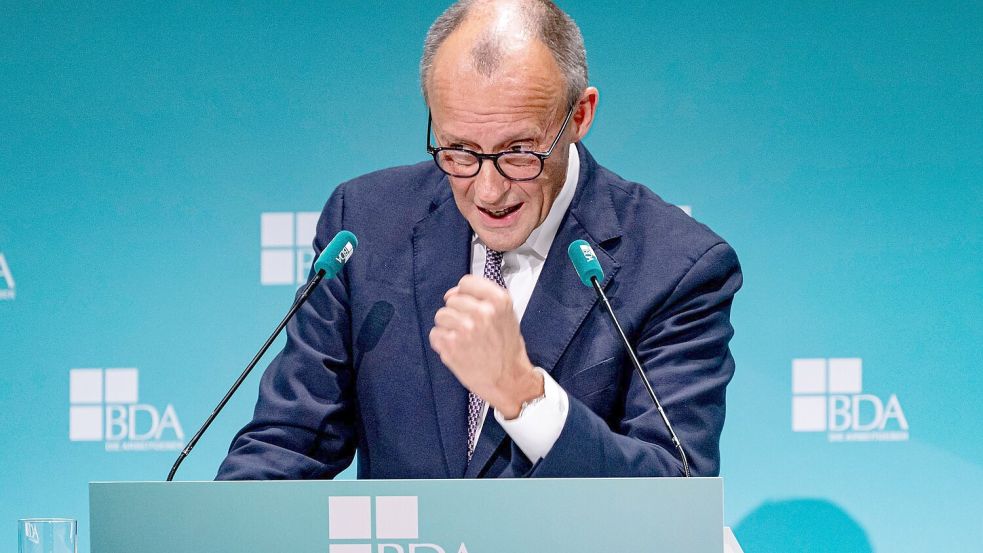 Merz zeigt sich kämpferisch. Foto: Fabian Sommer