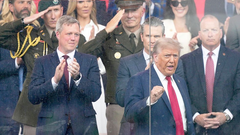 Driscoll gehört zum Team um Donald Trump (Archivbild). Foto: Julia Demaree Nikhinson/AP/dpa