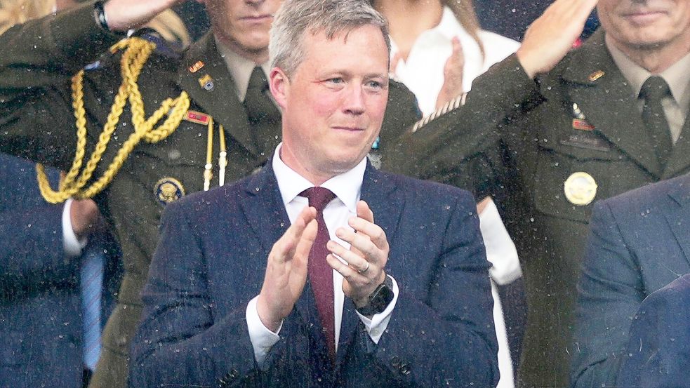 Er gilt als Kumpel von JD Vance: Daniel Driscoll (Archivbild). Foto: Julia Demaree Nikhinson/AP/dpa