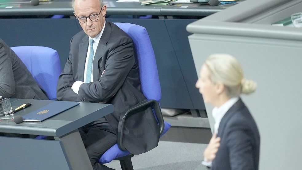 Kanzler Merz räumt in der Generaldebatte des Bundestags ein, dass die Erwartungen an das Reformtempo derzeit höher seien, als sie erfüllt werden könnten. Foto: Michael Kappeler