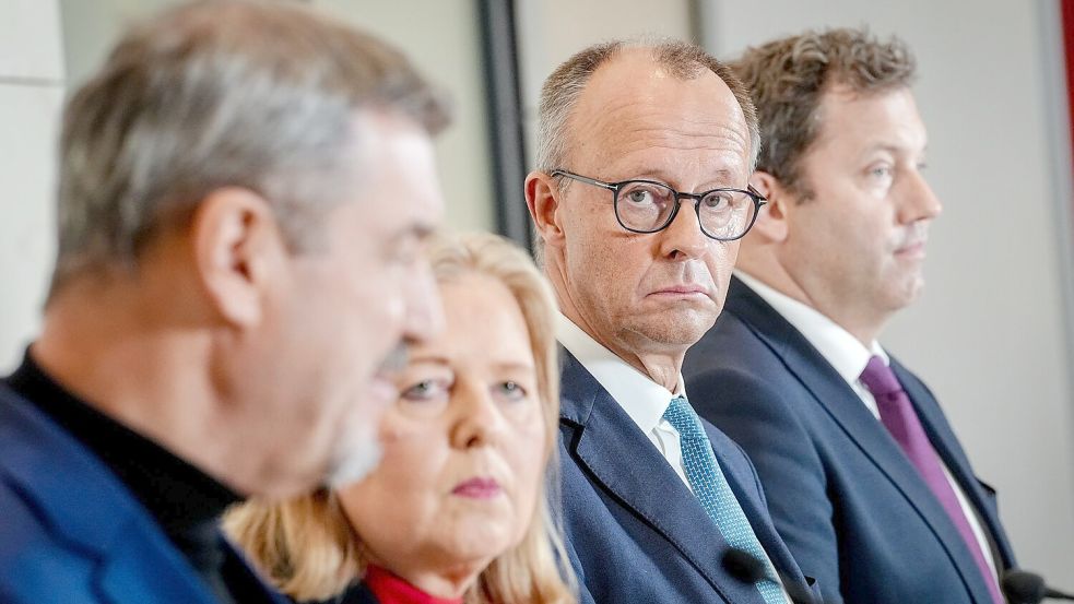 Auf diese vier Parteivorsitzenden kommt es am Donnerstag im Koalitionsausschuss an. Foto: Kay Nietfeld/dpa