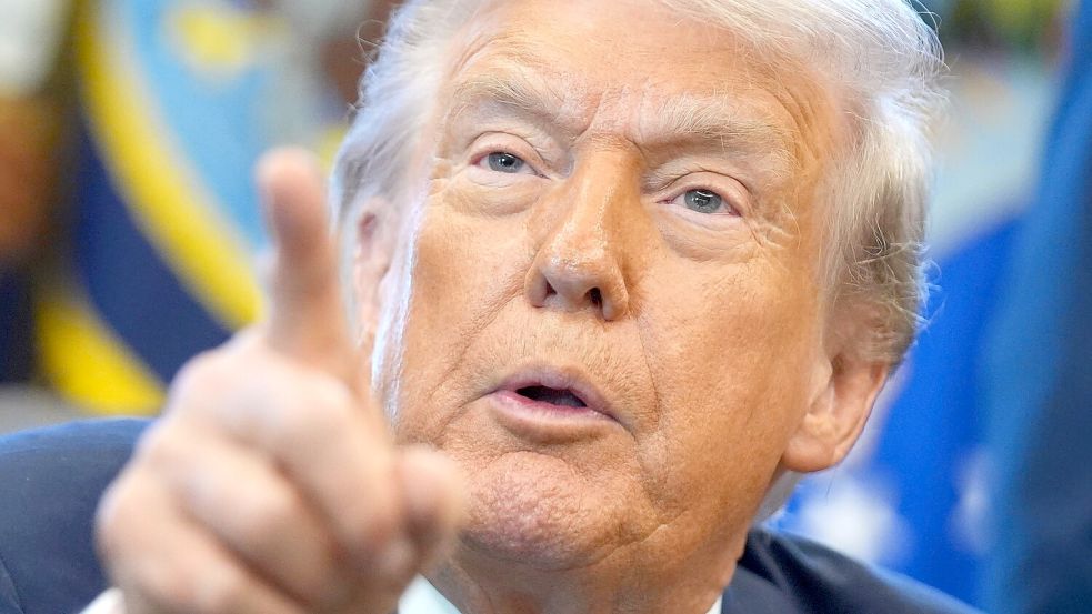 Trump nennt den Angriff in Washington einen Terrorakt. (Archivbild) Foto: Evan Vucci/AP/dpa