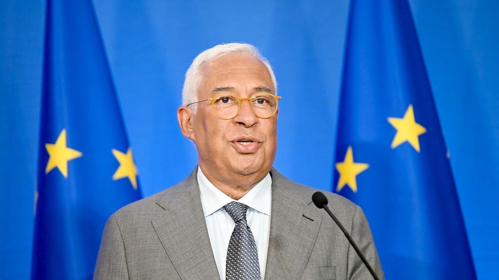 Die EU hat Zusicherungen bekommen, dass die USA nicht über ihren Kopf hinweg entscheiden, sagte Ratspräsident Costa. (Archivbild) Foto: Johannes Neudecker/dpa