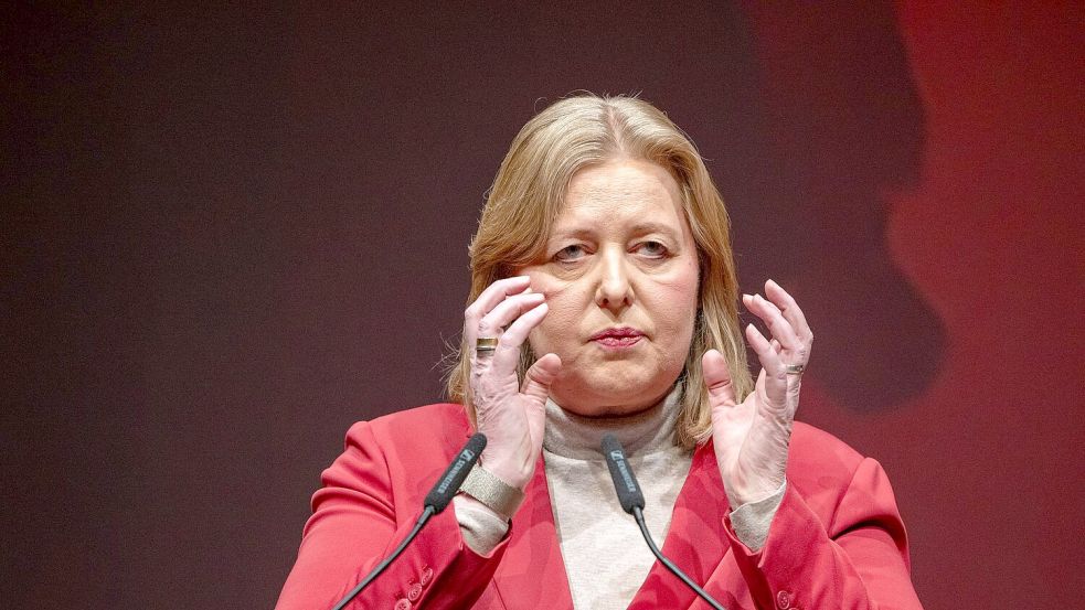 Für die Parteichefin ist der Juso-Kongress kein reiner Wohlfühl-Termin. Foto: Harald Tittel